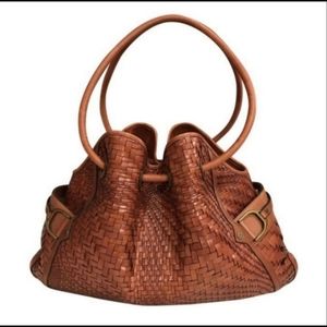 Cole Haan Genevieve brown leather handbag